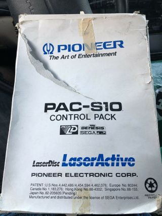 Pioneer Laseractive Pac - S10 Control Pack Sega Genesis Sega Cd