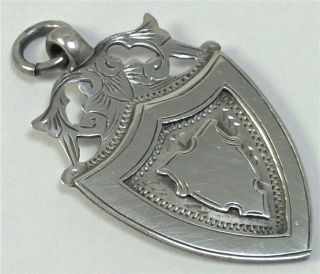 Vintage Hallmarked Sterling Silver Fob Medal (inscribed For Dance) – 1946