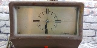 Vintage Simplex Time Clock Model JCP1R3 For Repair 2