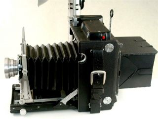 Speed Graphic 4x5 Camera,  135mm/4.  7 Optar Lens,  Case,  Flash,  Many Accessories 5