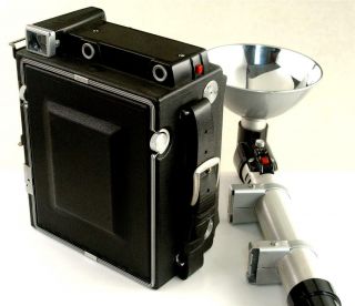 Speed Graphic 4x5 Camera,  135mm/4.  7 Optar Lens,  Case,  Flash,  Many Accessories 9