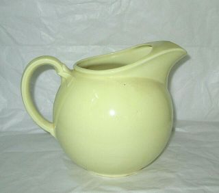 Vintage Luray Pastels Yellow Pitcher 76 Oz Ice Lip Mid Century Usa By T.  S.  & T