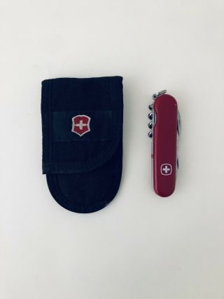 Vintage Wenger Delemont Swiss Army Knife W Victorinox Belt Holder