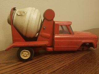 Vintage Tonka Toys Jeep Cement Mixer Construction Truck Pressed Steel 1960s 3