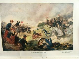 THE CIVIL WAR THROUGH the CAMERA - Part 1,  Bull Run,  etc.  1912 copyright RARE 2