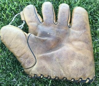 Vintage Baseball Glove Mitt Large Size 1920 - 30s