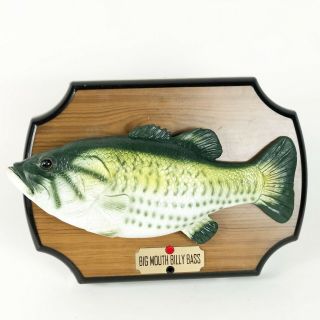 Big Mouth Billy Bass Motion Singing Fish Vintage 1999 Gemmy Take Me To The Rive