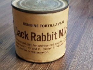 Vintage Jack Rabbit Milk Tin From Texas
