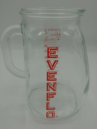 Evenflo baby milk formula glass measuring pitcher 1 qt.  4 cup 32 oz Vintage 2 3