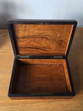 Antique / Vintage Wood Inlay Marquetry Box 3