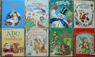 8 Little Golden Books My Christmas Treasury,  Santa 