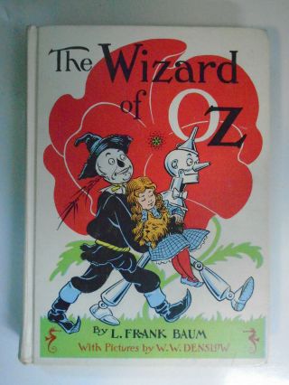 The Wizard Of Oz,  L Frank Baum,  Reilly & Lee,  White Spine,  1960s Edition