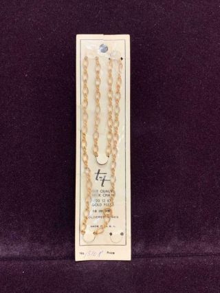 Vintage T - T 12kt Gold Filled Soldered Link Chain 18 " Long 15108
