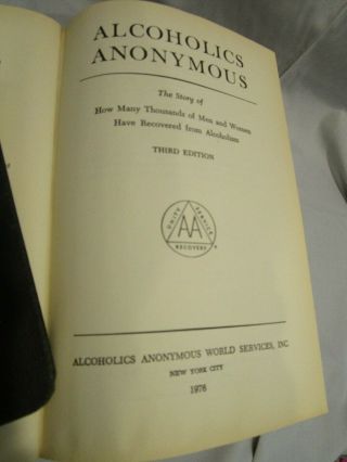 AA Big Book 3rd Edition 1983,  24 Hour,  Day by Day Alcoholics Anonymous Recover 7