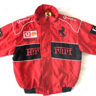 Ferrari Vintage Jacket Youth/kids M Red Puffa