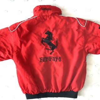FERRARI Vintage Jacket Youth/Kids M RED Puffa 2