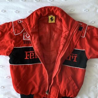 FERRARI Vintage Jacket Youth/Kids M RED Puffa 4
