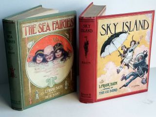 Frank Baum First Edition Sea Fairies & Sky Island Illustrated Children 