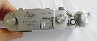 Leica Leitz 3C,  IIIC Camera S/N 524128 from 1950 3 month Wetzlar 5