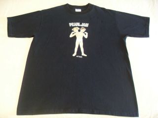 Euc Vintage 90s Pearl Jam Vital Circulation Black T - Shirt Xl (48)