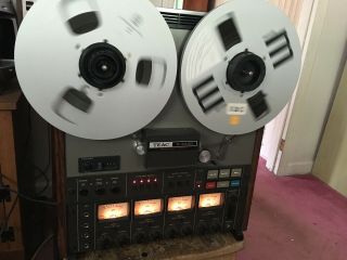 Please Read Teac A - 3440 4 Channel Stereo 10.  5 Inch Reel To Reel Tape Recorder