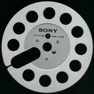 Vintage Sony Empty Metal Take Up Reel 7 Inch Model R - 7mb Made In Japan