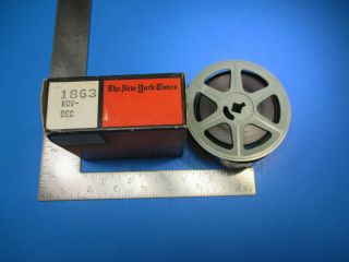 Vintage Microfilm Reel York Times Civil War Era November - December 1863 Vsl