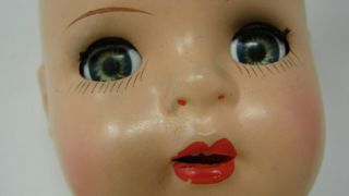 1940s 50s Vintage Unmarked Composition Bride Doll Sleep Eyes