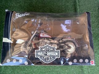Barbie Harley Davidson Fat Boy Motorcycle 1999 Mattel 26132
