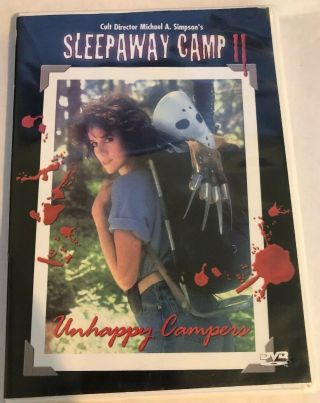Sleepaway Camp Ii: Unhappy Campers Dvd Horror Movie Oop Classic Vintage Cult 2