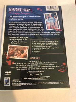 Sleepaway Camp II: Unhappy Campers DVD HORROR movie oop classic vintage cult 2 2