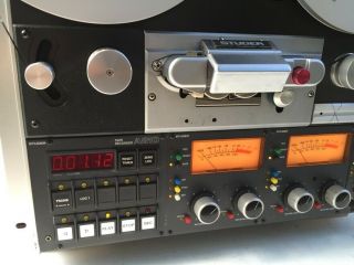 Portable STUDER A810 Recorder 4 Speed,  Monitor Oak Side Panels Fully Re Capped 8