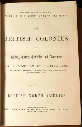 The British Colonies; Their History,  Extent,  and Resources - 1857 8