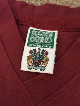 Score Draw Burnley FC home football shirt medium men’s retro vintage rare 4