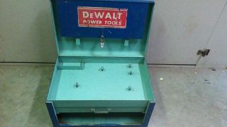 Vintage Metal DeWalt Power Case Box Empty Case Only 18 