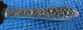 Vintage Narcissus Sterling Silver Handle National Silver Co Pastry Server. 5