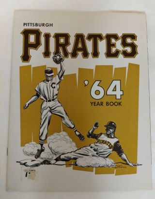 Vintage Baseball 1964 Pittsburgh Pirates Team Yearbook Forbes Field Clemente