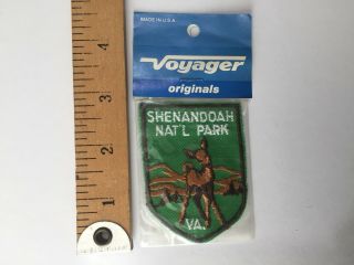 Vintage Shenandoah Nat Park Va Usa Patch Embroidered Emblem Applique Sew Craft