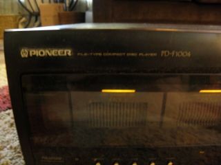 Vintage Pioneer Model PD F1004 100 Disk Cd Player / Changer W/ Remote 4