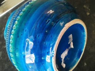 60s 70s Vintage Bitossi Aldo Londi Rimini Blue Pottery Jug 5
