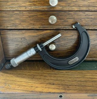 Vintage Starrett Micrometer No.  436 1 - 2 Inch