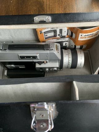 CANON 8 814 AUTO ZOOM 8mm Film Camera & Case 2