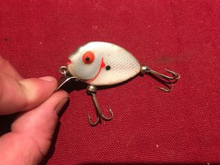 Vintage Heddon 380 Tiny Punkinseed Spook Uncataloged Grey Fishing Lure Rare