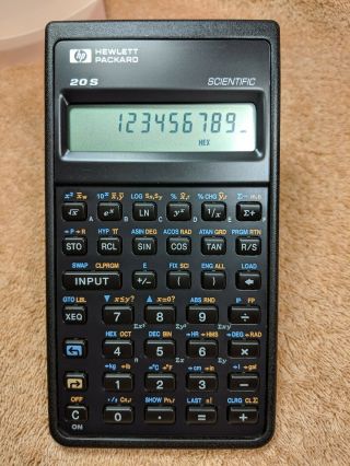 Vintage HP 20S Scientific Calculator 1987 Hewlett Packard 3
