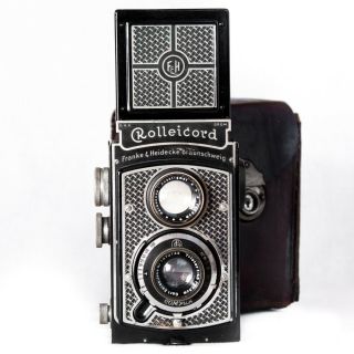 Serviced 1933 Art - Deco Nickel - Plated Rolleicord I 1 Cla Triotar 75mm F4.  5 Lens