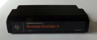 Vintage Software Texas Instruments Ti - 99/4a - Terminal Emulator Ii Cartridge