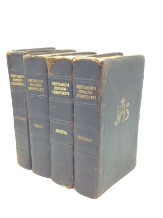 Breviarium Romano - Seraphicum; Franciscan Breviary - 4v,  1950,  Catholic,  Latin
