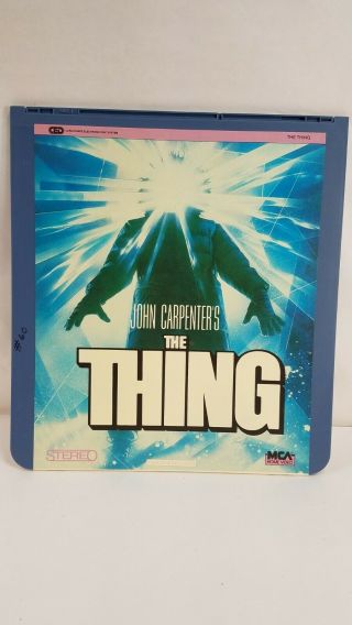 Vintage Videodisc Ced Video Disc The Thing
