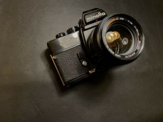 Minolta Srt202 Black I Minolta F1.  4 50mm Lens I Film