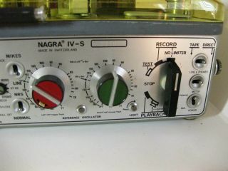 Nagra IV - S STEREO Reel to Reel Portable Deck Deck 3